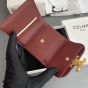 Celine SMALL FLAP WALLET TRIOMPHE IN SHINY CALFSKIN