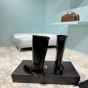YSL HUNT boots in glazed leather