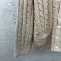Celine cable-knit triomphe cardigan in cashmere