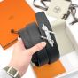 Hermès H Noue belt buckle & Reversible leather strap 38 mm