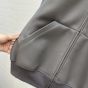 MIU MIU Nappa leather and bonded jersey hoodie jacket