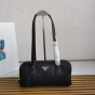Prada Medium leather top-handle bag with padlock
