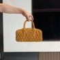 MIU MIU Arcadie matelassé suede bag