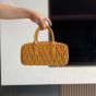 MIU MIU Arcadie matelassé suede bag