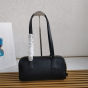 Prada Medium leather top-handle bag with padlock