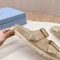 Prada Suede strap slides