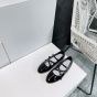 LES BALLERINES CELINE CRISS-CROSS BABIES BALLERINA in PATENT CALFSKIN