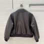 Celine loose aviator blouson jacket in soft lambskin