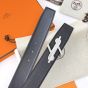 Hermès H Noue belt buckle & Reversible leather strap 38 mm