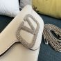 VALENTINO GARAVANI LOCÒ SMALL SHOULDER BAG WITH JEWEL LOGO