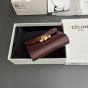 Celine SMALL FLAP WALLET TRIOMPHE IN SHINY CALFSKIN