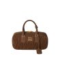 MIU MIU Arcadie matelassé suede bag