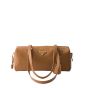Prada Medium leather top-handle bag with padlock