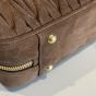 MIU MIU Arcadie matelassé suede bag