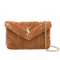 YSL Toy PUFFER in quilted suede