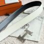 Hermès H belt buckle & Reversible leather strap 32 mm