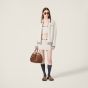MIU MIU Cotton knit zipper cardigan