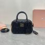 MIU MIU Arcadie matelassé nappa leather bag