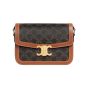 Celine Classique Triomphe Bag in Triomphe Canvas and Calfskin