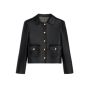 Celine jacket with Claudine collar in soft lambskin