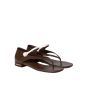 MIU MIU Two-tone patent leather Mary Jane thong sandals