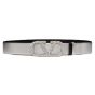 Valentino REVERSIBLE VLOGO SIGNATURE BELT IN METALLIC CALFSKIN
