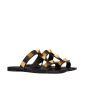 Valentino FLAT ROMAN STUD CALFSKIN SLIDE SANDAL