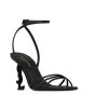 YSL OPYUM sandals in glazed leather