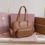 MIU MIU Pocket nappa leather top-handle bag