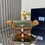 Prada Re-Nylon and leather shoulder bag