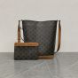 Celine Bucket in Triomphe canvas and calfskin