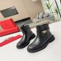 Valentino VLOGO LOCKER CALFSKIN ANKLE BOOT