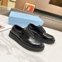 Prada Brushed leather derby brogues