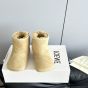 LOEWE Lago boot in suede and shearling