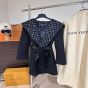 LV Hooded Wrap Coat