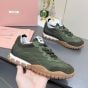 MIU MIU Tyre technical fabric and suede sneakers