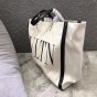 Valentino SMALL VLTN PRINT CANVAS TOTE BAG