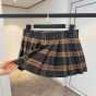 Prada Checked wool twill miniskirt