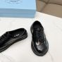 Prada Brushed leather derby brogues