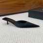 YSL BARBARA mules in satin crepe