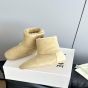 LOEWE Lago boot in suede and shearling