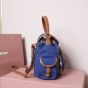 MIU MIU Canvas and leather backpack