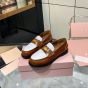 MIU MIU Leather penny loafers