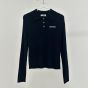 MIU MIU Cashmere and silk knit polo shirt