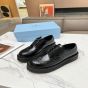 Prada Brushed leather derby brogues