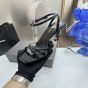 YSL OPYUM sandals in glazed leather