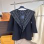 LV Hooded Wrap Coat