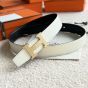 Hermès H belt buckle & Reversible leather strap 32 mm
