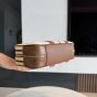 MIU MIU Beau canvas and leather bag