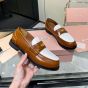MIU MIU Leather penny loafers